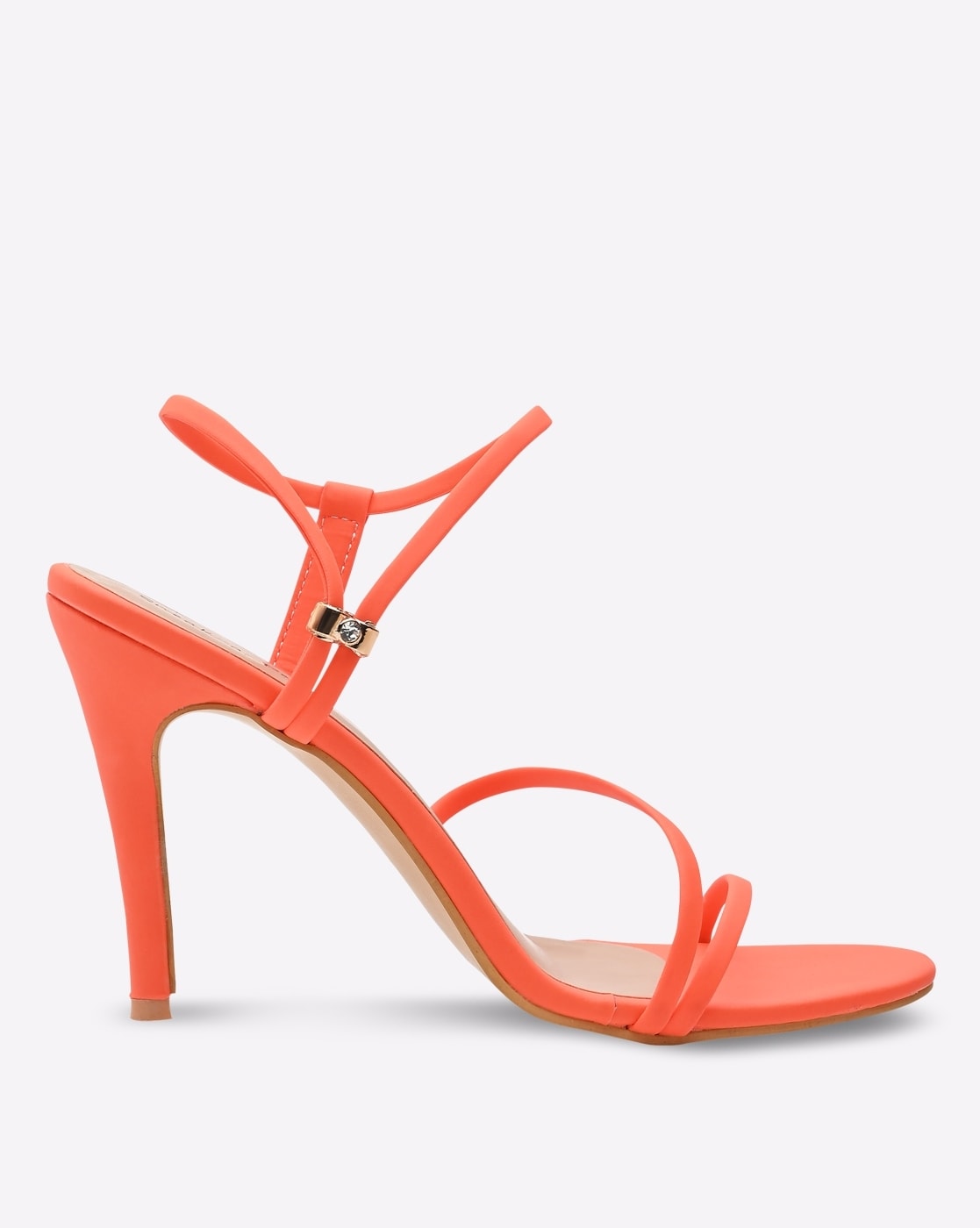 Buy Street Style Store Chic orange strappy heels for women and girls  stylish (numeric_6) at Amazon.in