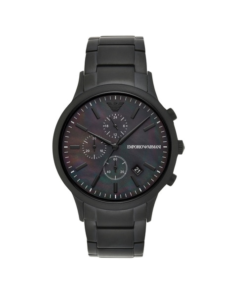 EA7 Emporio Armani Stainless Steel Chronograph Men's Watch : :  Fashion