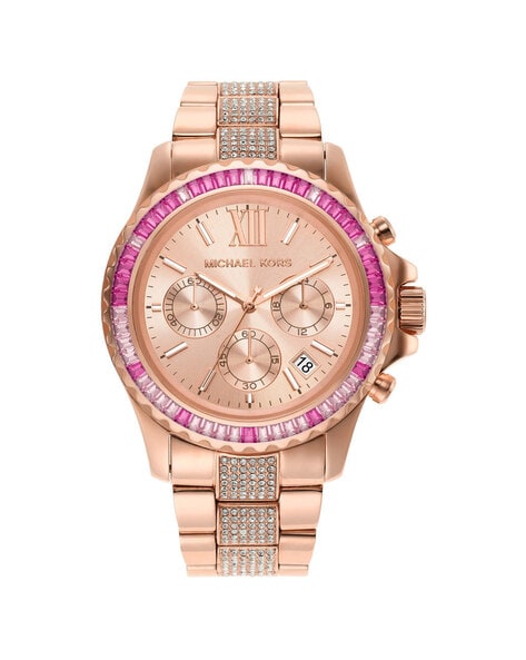 Buy Michael Kors MK7211 Water-Resistant Analogue Watch | Rose Gold Color  Women | AJIO LUXE
