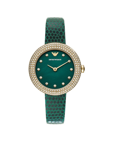 Armani watch 2024 green strap