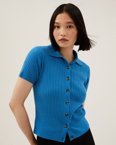 Buy Blue Tops for Women by Marks & Spencer Online