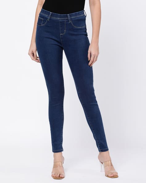 Mid-Rise Skinny Jeggings