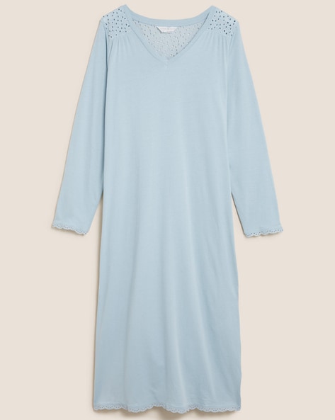 Marks and spencer long best sale sleeve nightdress