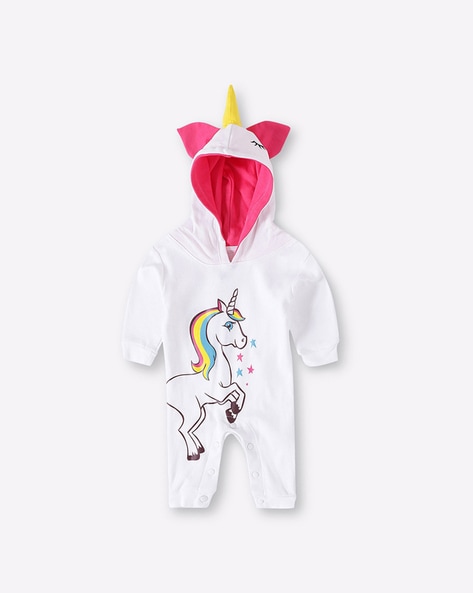 Unicorn store print onesie