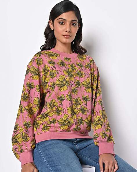 Buy Pink & Yellow Sweatshirt & Hoodies for Women by LEVIS Online 