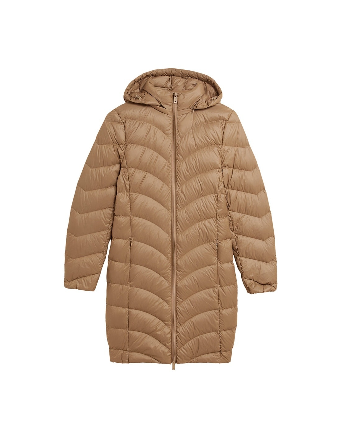 BLAUER DOWN JACKET WITH HOOD IN RAMON FEATHER Man Blu Notte Intenso |  Mascheroni Store