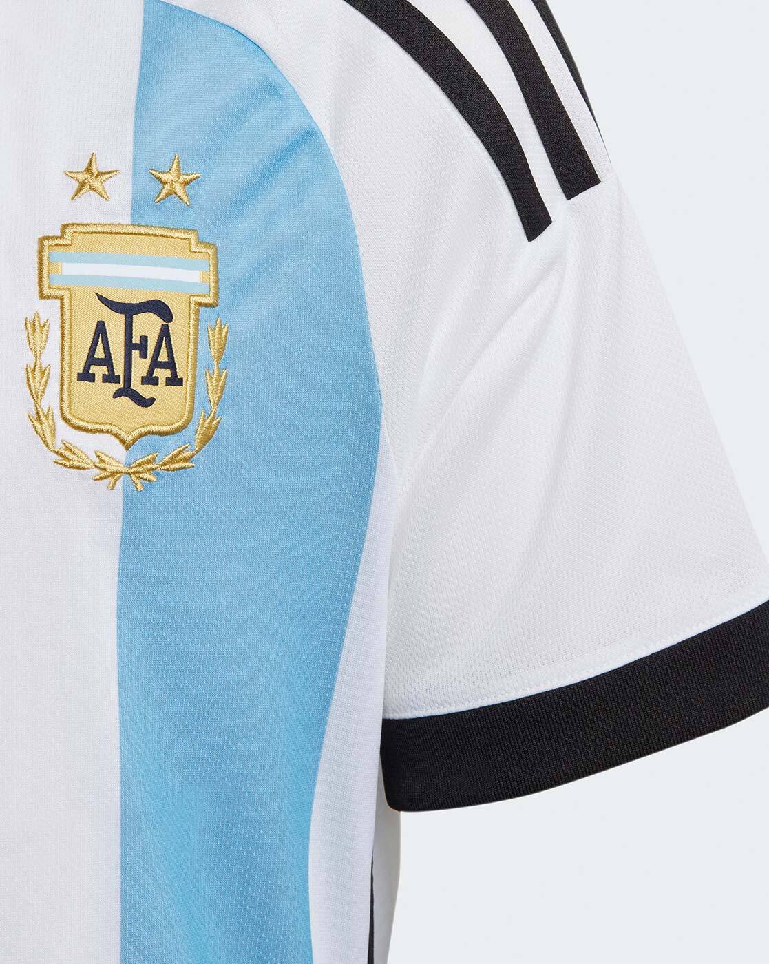 : Adidas Men's Argentina Home Jersey (Large) (White/Blue