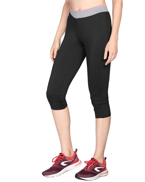 Skinny Fit Capris with Slip Pockets