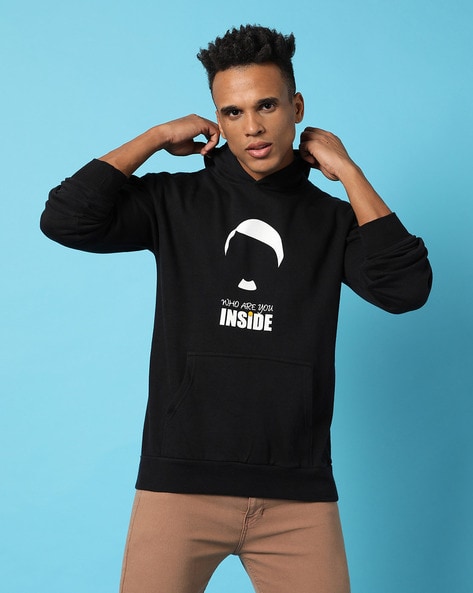 Buy Black Sweatshirt & Hoodies for Men by Campus Sutra Online