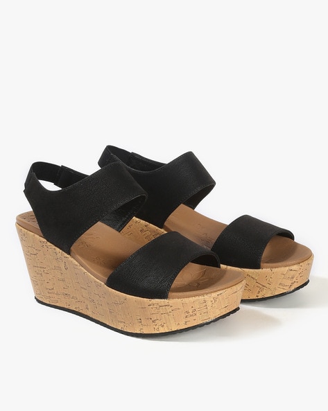 Skechers slingback wedge discount sandals