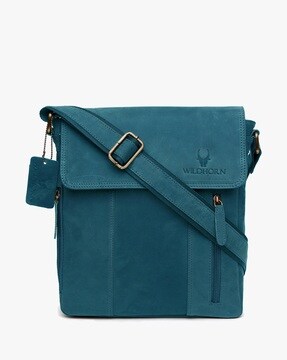 Teal All-For-One Leather Bag
