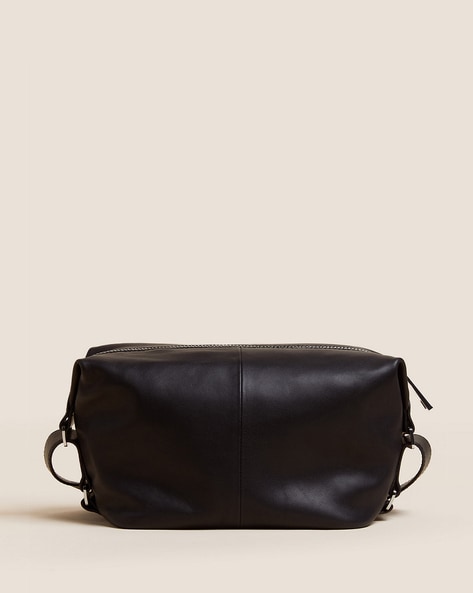 Mini nappa leather shoulder bag with plaited strap · Green, Black, Leather  · Accessories | Massimo Dutti