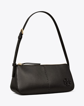 Buy Tory Burch Mcgraw Wedge Bag with Adjustable Strap | Black Color Women |  AJIO LUXE
