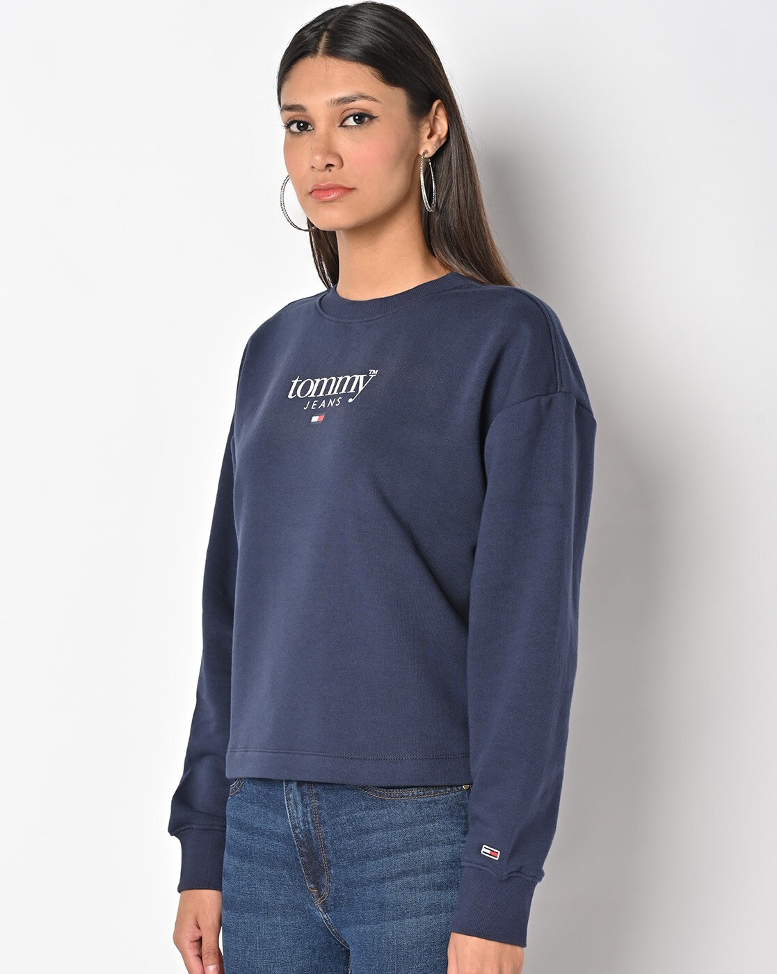 Buy Blue Sweatshirt & Hoodies for Women by TOMMY HILFIGER Online