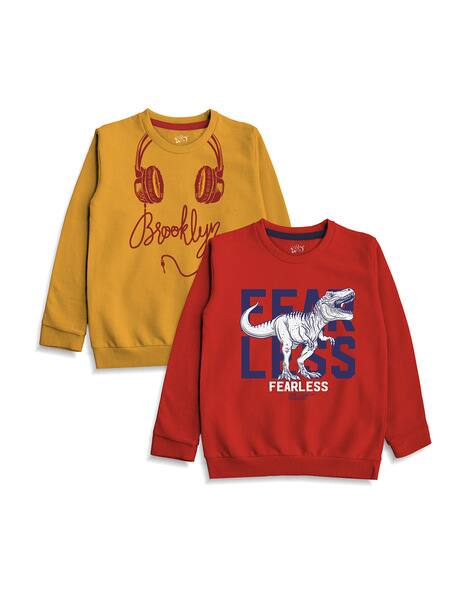 Pack of Typographic Print Sweatshirts