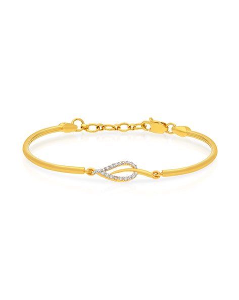 Yellow Gold Stone-Studded Bracelet