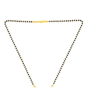 Yellow Gold Beaded Mangalsutra Chain