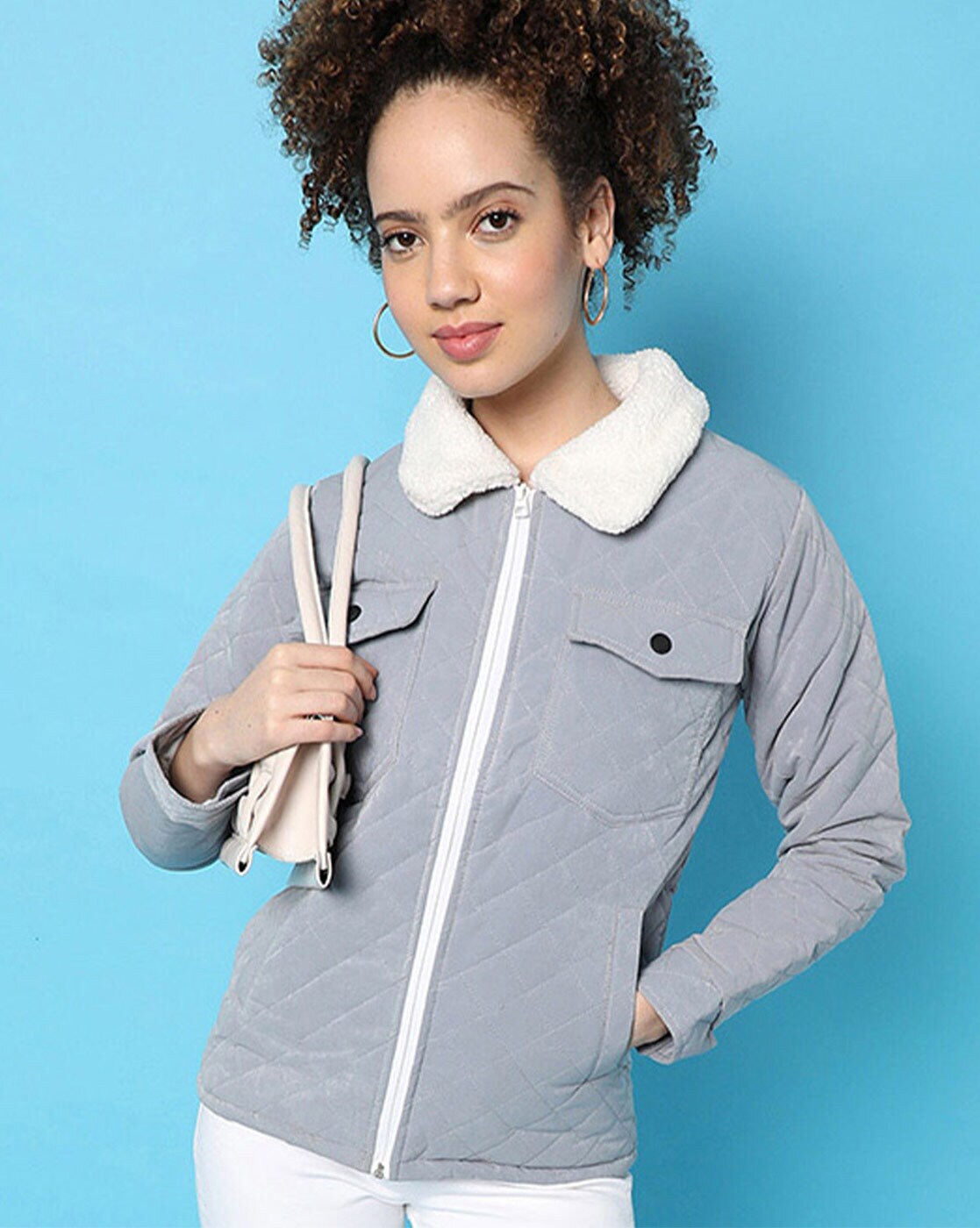 Buy Grey Jackets & Coats for Women by Campus Sutra Online