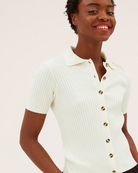 Buy Cream Tops for Women by Marks & Spencer Online