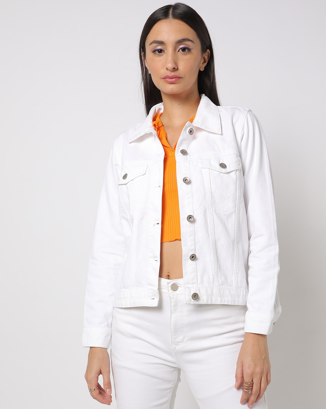 Jacket Off-White Blue size S International in Cotton - 40957063