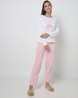 Buy Off White & Pink Night&LoungeWearSets for Women by Fig Online