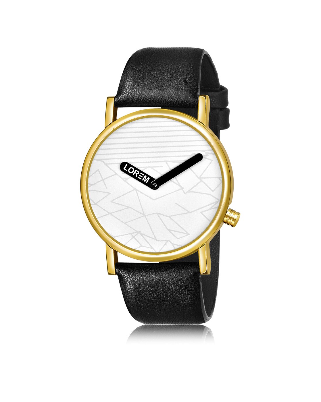 Buy LOREM Stylish Synthetic Leather Black Dial Round Watch for Women-LR340  at Amazon.in
