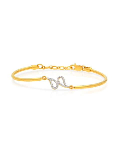 Yellow Gold Stone-Studded Bracelet