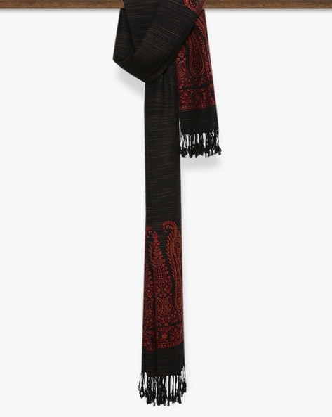 Printed Stole with Fringed Hem Price in India