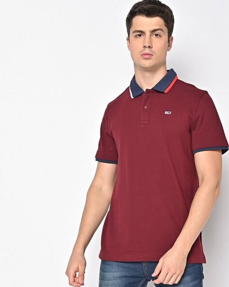 Buy Deep Rouge Tshirts for Men by TOMMY HILFIGER Online