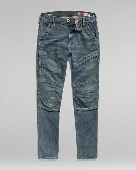 Rackam 3D Lightly Washed Distressed Skinny Jeans