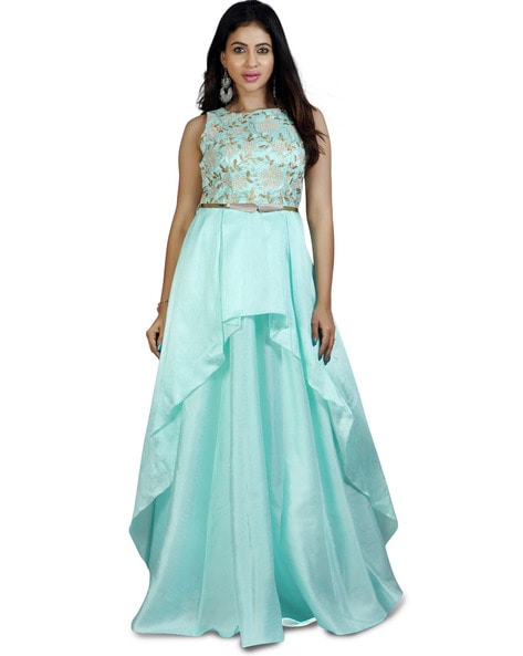 Buy Blue Dresses & Gowns for Women by Berrylush Online | Ajio.com