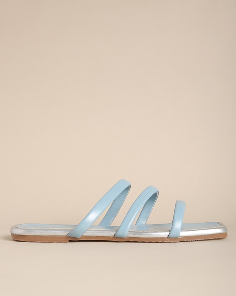 Blue square best sale toe sandals