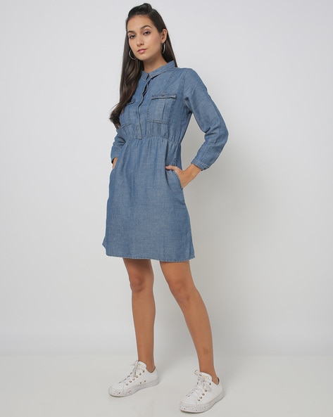 A line Dress with Insert Pockets