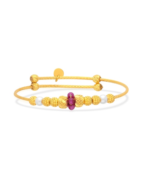 Malabar Gold & Diamonds BL7295 22K (916) Yellow Gold Malabar Traditional  Loose Chain Bracelet for Kids: Buy Online at Best Price in UAE - Amazon.ae
