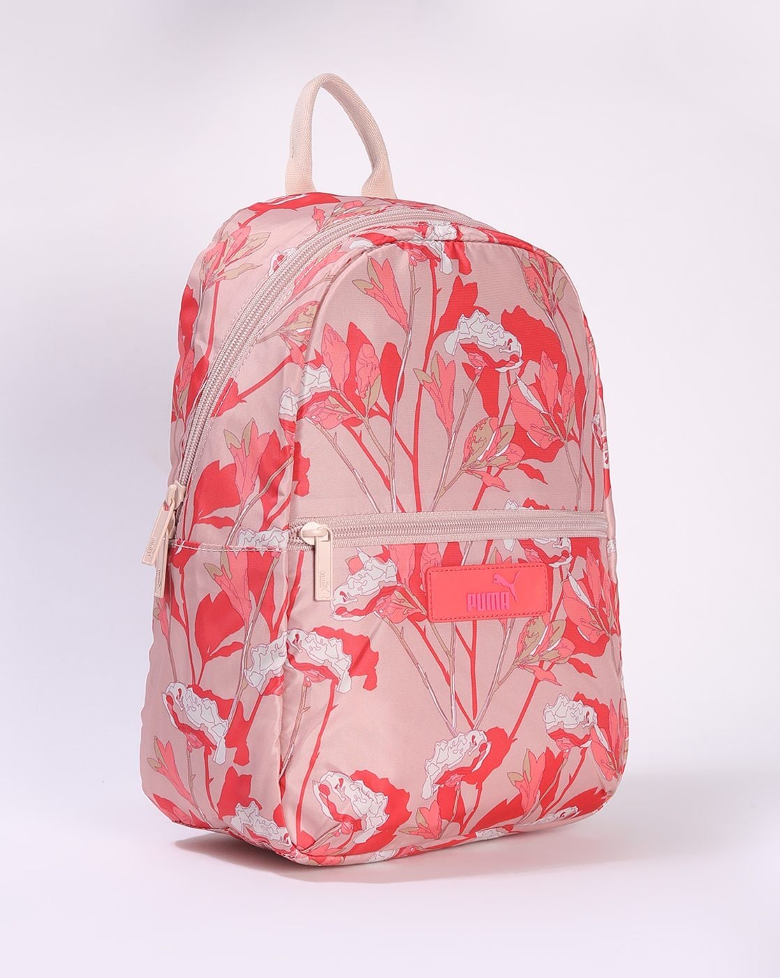 Pink Floral Classic Backpack, Small Medium Large, Interior Laptop