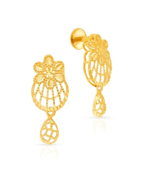 Buy MALABAR GOLD AND DIAMONDS Womens 22KT Gold Earrings | Shoppers Stop