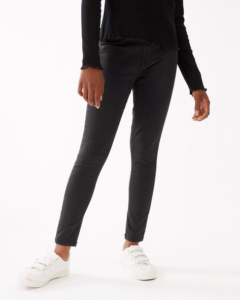Buy Black Jeans & Jeggings for Girls by Marks & Spencer Online