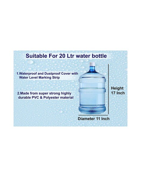 Blue polyester water dispenser bottle cover