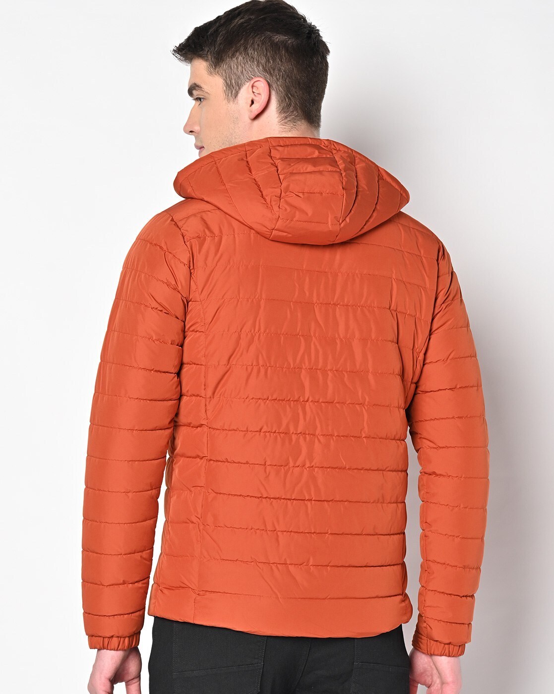 Orange store polo coat