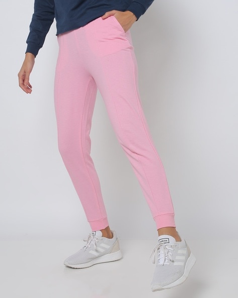 Womens Track Pants Cotton Joggers Night Wear Regular Slim Fit Plain Pajama  With Single Pockets Trousers