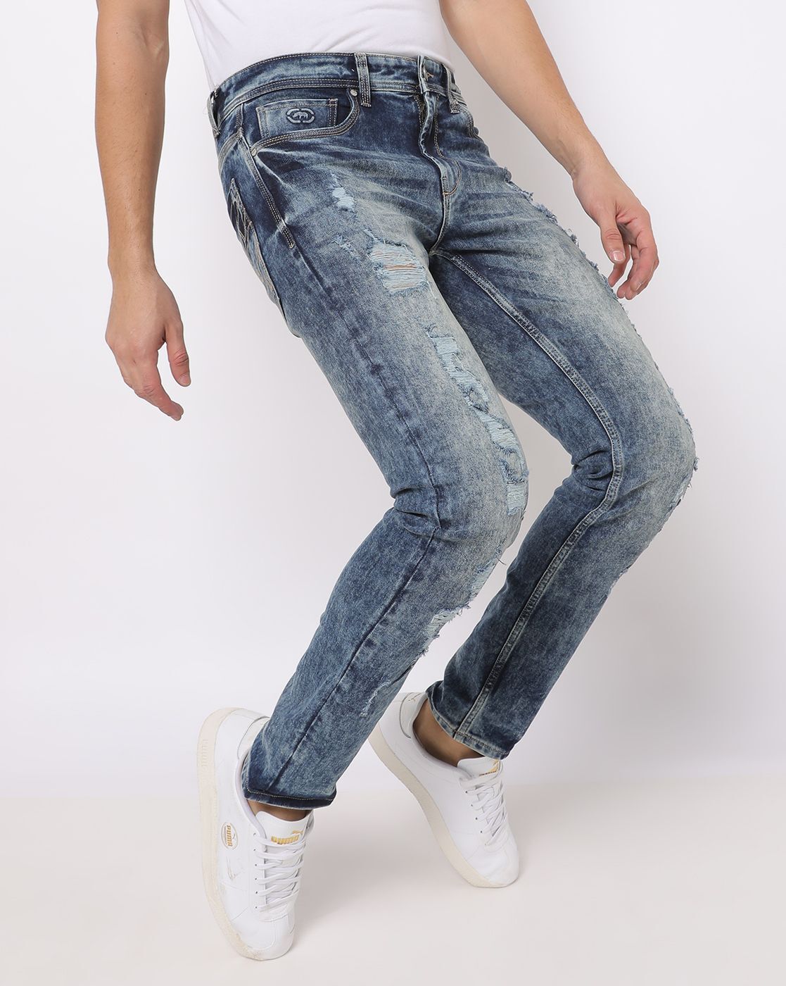 Men Fashion Ripped Denim Jeans Cw140233 on Luulla