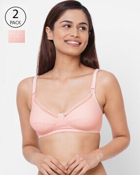 Non-Wired Nursing Bra with Adjustable Straps