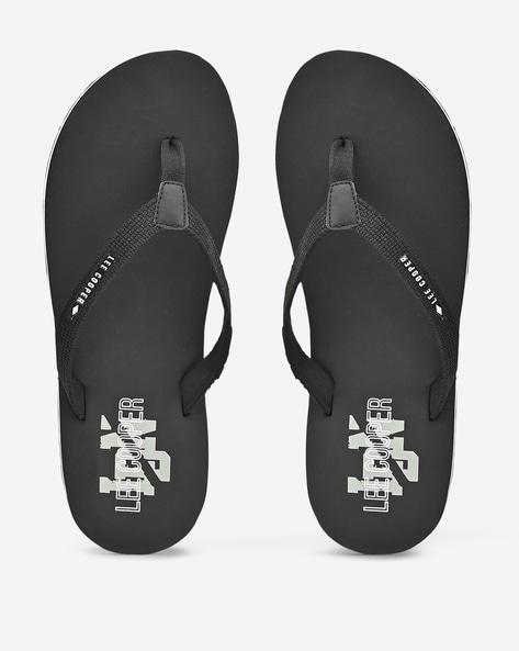 Lee cooper men's leather deals flip flops thong sandals