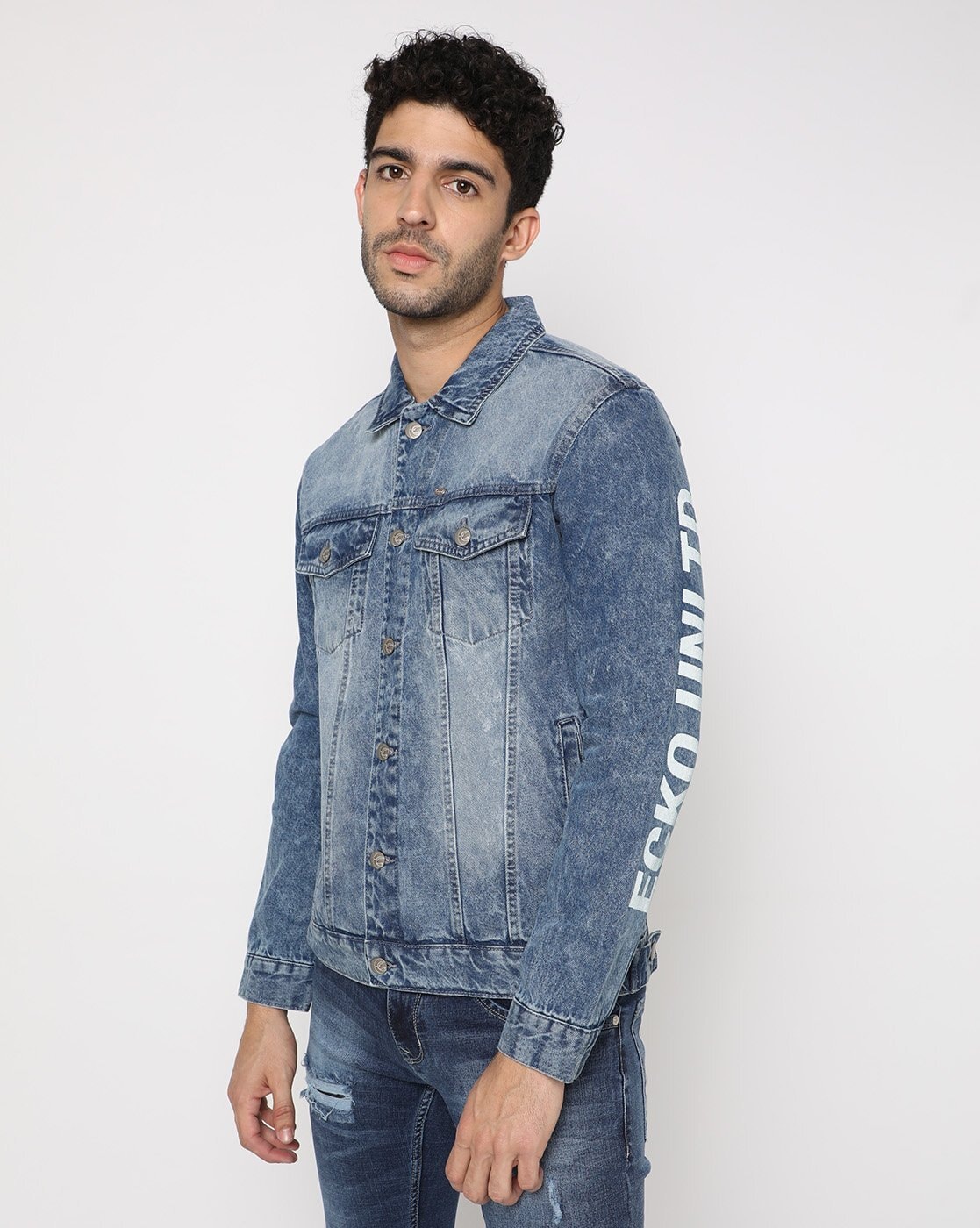 Ecko Unltd Burke Jeans Jacket denimblue - Gangstagroup.com - Online Hip Hop  Fashion Store