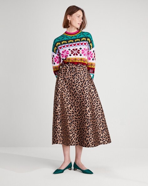 Buy KATE SPADE Spade Floral Intarsia-Knit Pullover | Multicoloured Color  Women | AJIO LUXE
