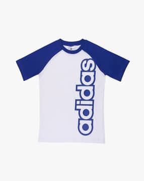 adidas kids Brand Print Round-Neck T-shirt-picture-25