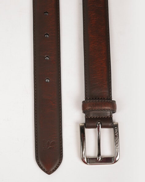 Pin Buckle Mens Dark Brown Genuine Leather Braided Belt, Size: 30 to 40  Inch at Rs 475/piece in Kolkata