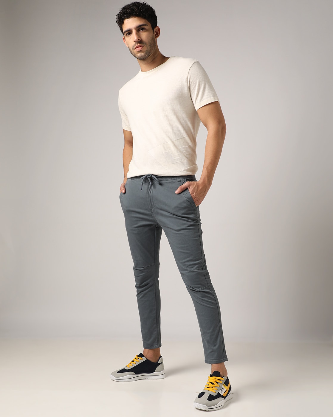 Buy Grey Trousers & Pants for Men by Buda Jeans Co Online