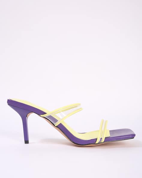 Encrustd Dual-Strap Slip-On Stilettos