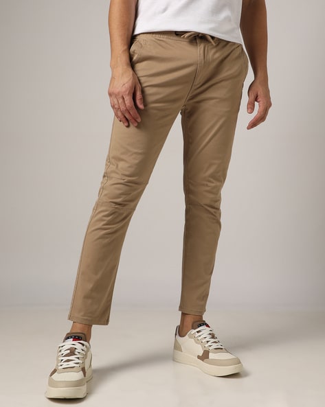 Men's Cotton Trousers Taupe Brown | N.Peal